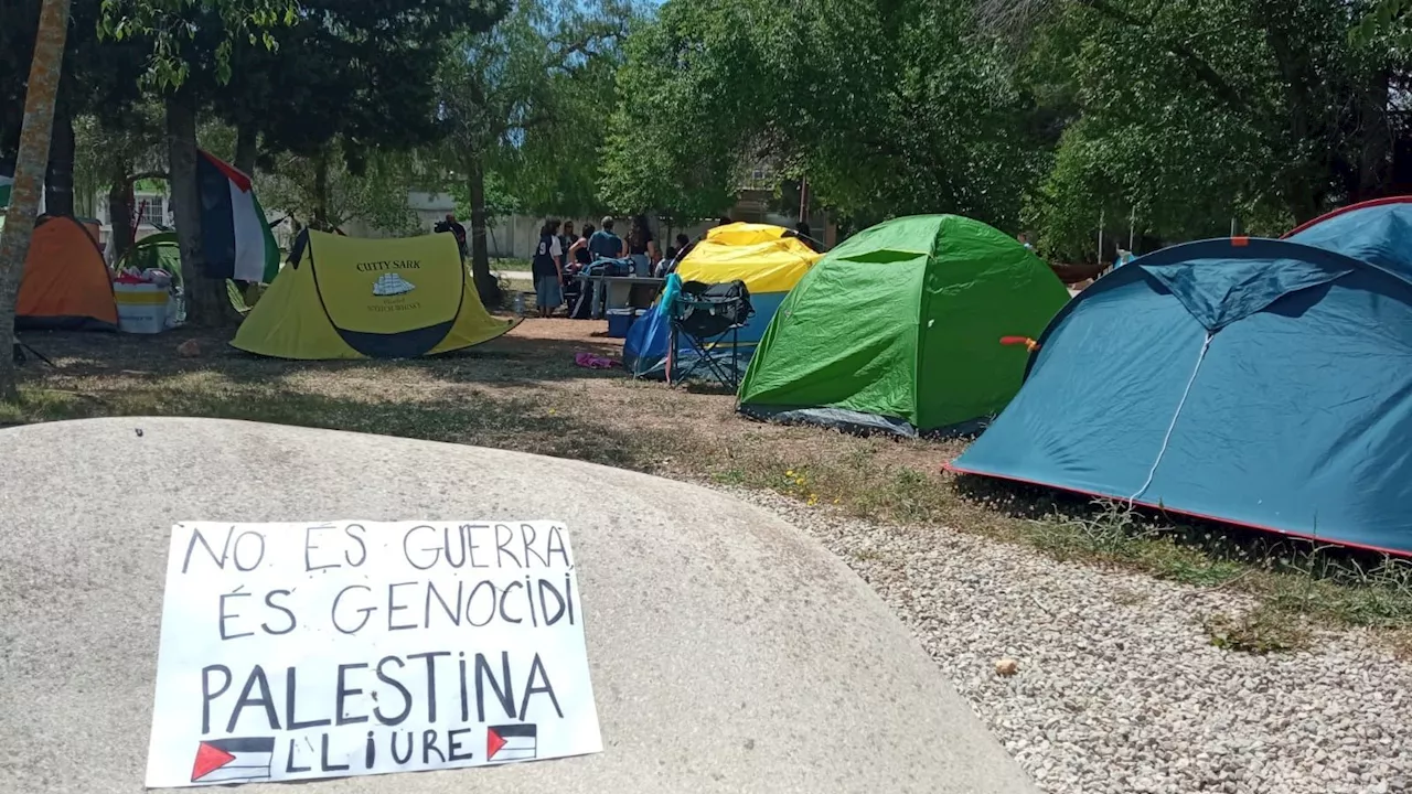 Siguen las acampadas universitarias: reconocer Palestina, insuficente