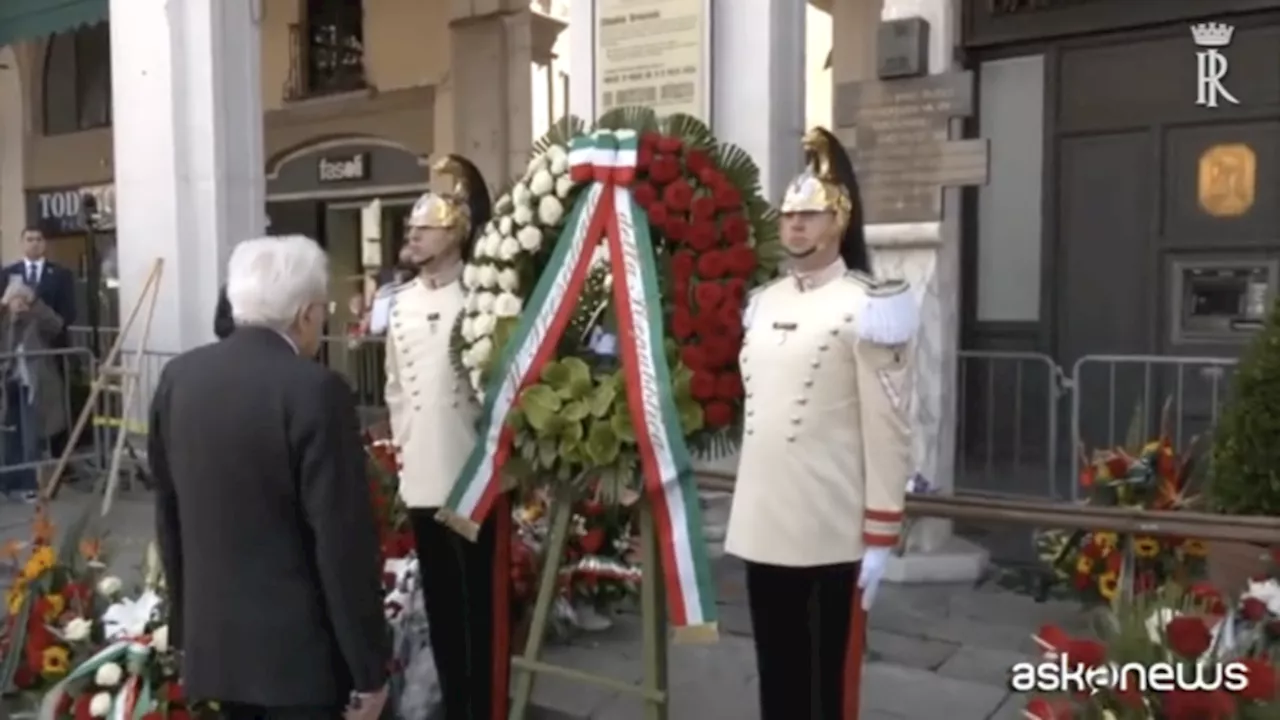 Mattarella a Brescia per 50 anni dalla strage di Piazza della Loggia