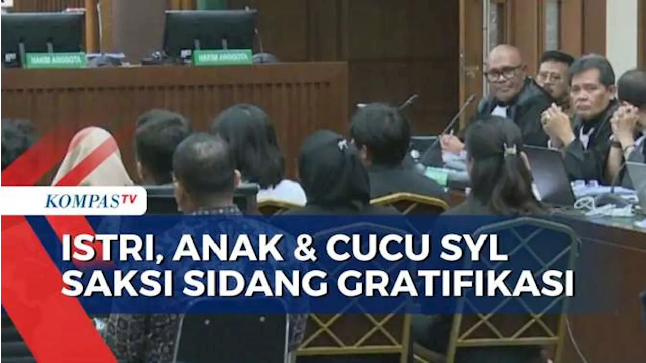 Kesaksian Istri, Anak Hingga Cucu SYL di Sidang Kasus Korupsi Kementan