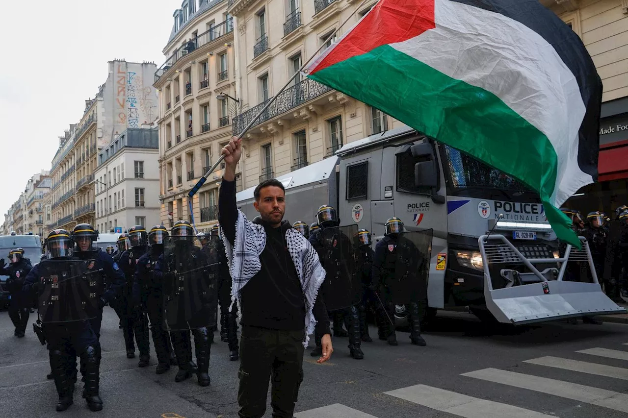 Environ 10.000 personnes à Paris pour dénoncer les derniers bombardements à Rafah