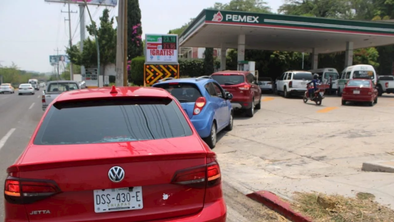 ¿Desabasto de gasolina en Chiapas? Psicosis genera compras de pánico