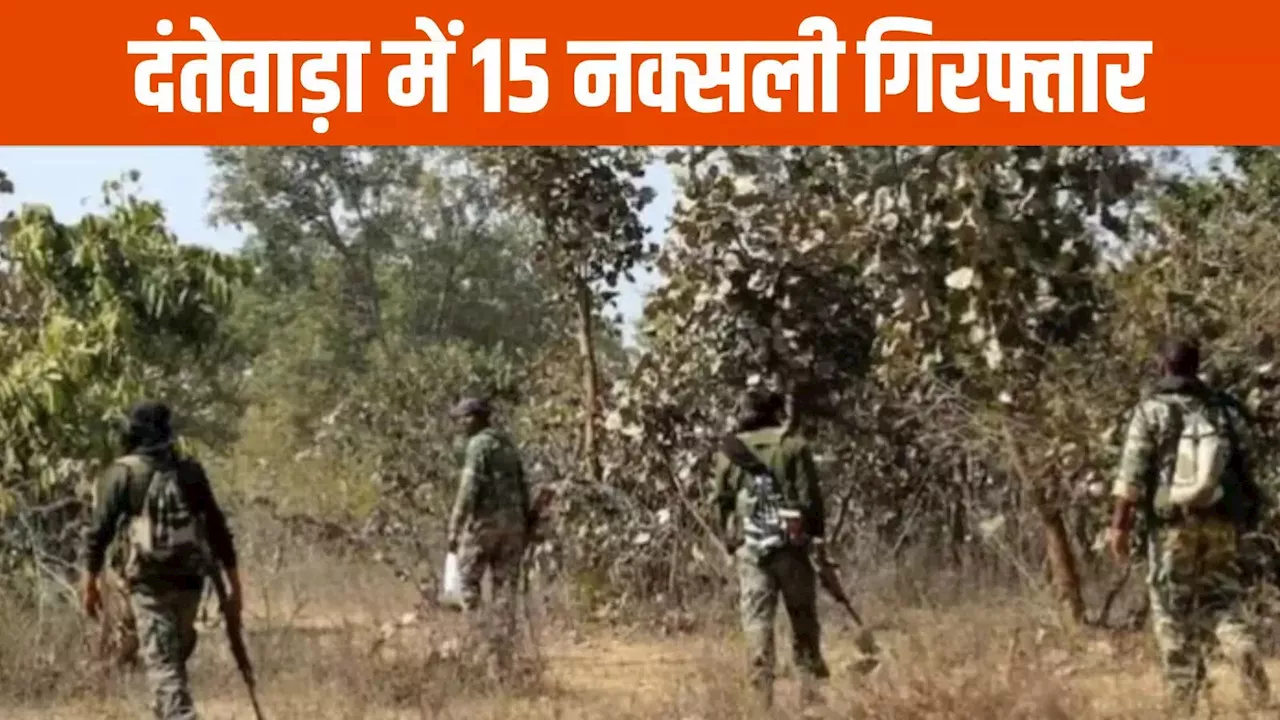 Dantewada News: जवानों के खिलाफ बड़ी तैयारी में थे नक्सली, 15 माओवादियों की गिरफ्तारी से खुला राज