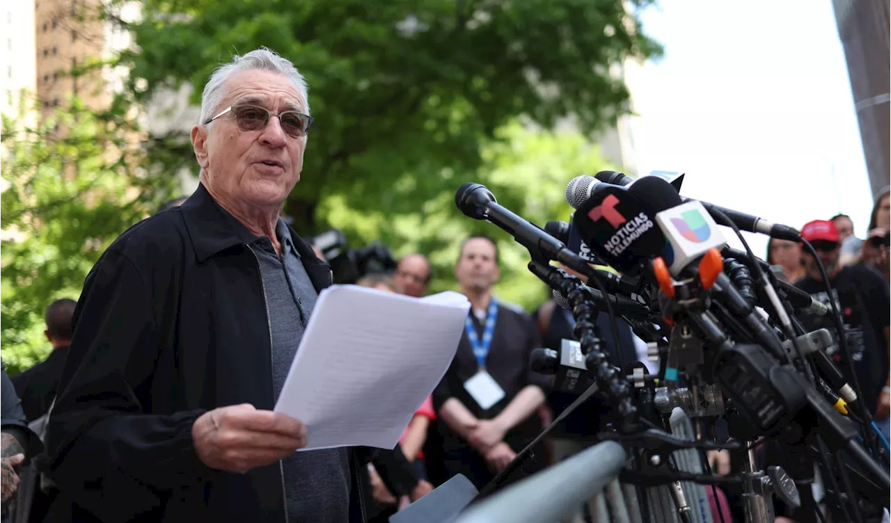 Robert De Niro slams ‘clown' Trump outside NY criminal trial, as Biden campaign ramps up attacks