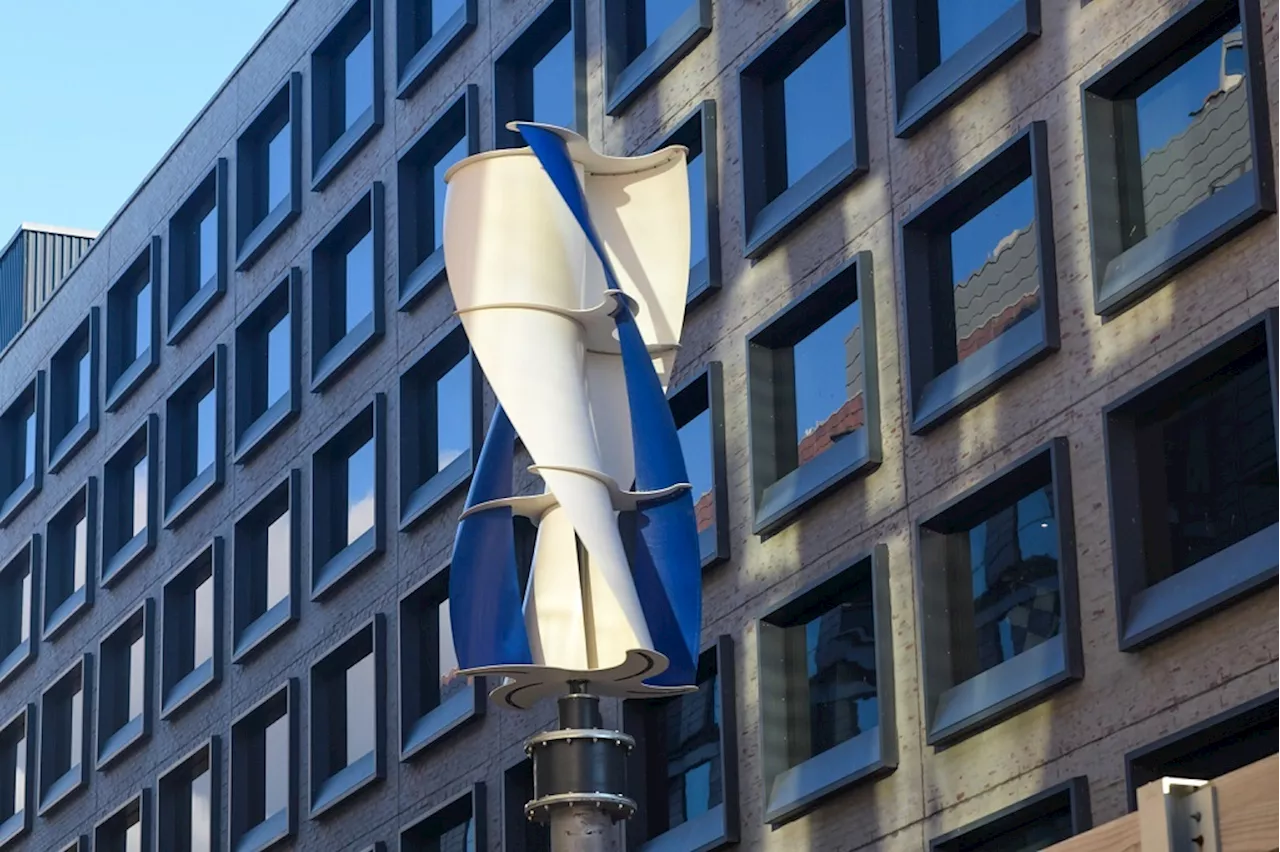  New oddly-shaped turbines at Waterfront catch wind from any direction