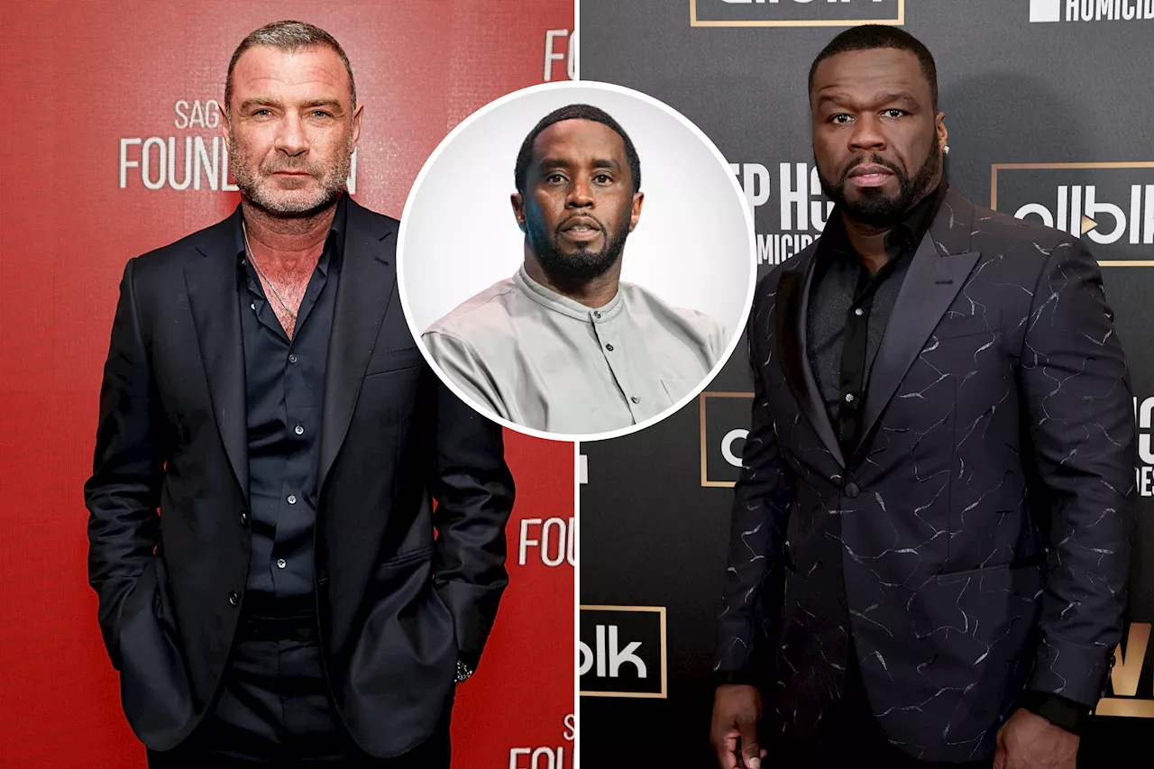 50 Cent Teases Liev Schreiber Collab With Diddy Message