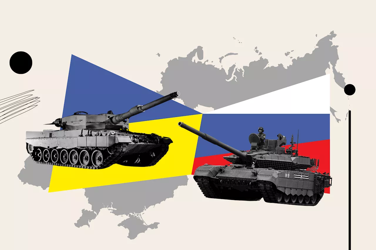 How Tanks on Ukrainian Front Lines Compare: Leopard 2A4 vs Russian T-90M