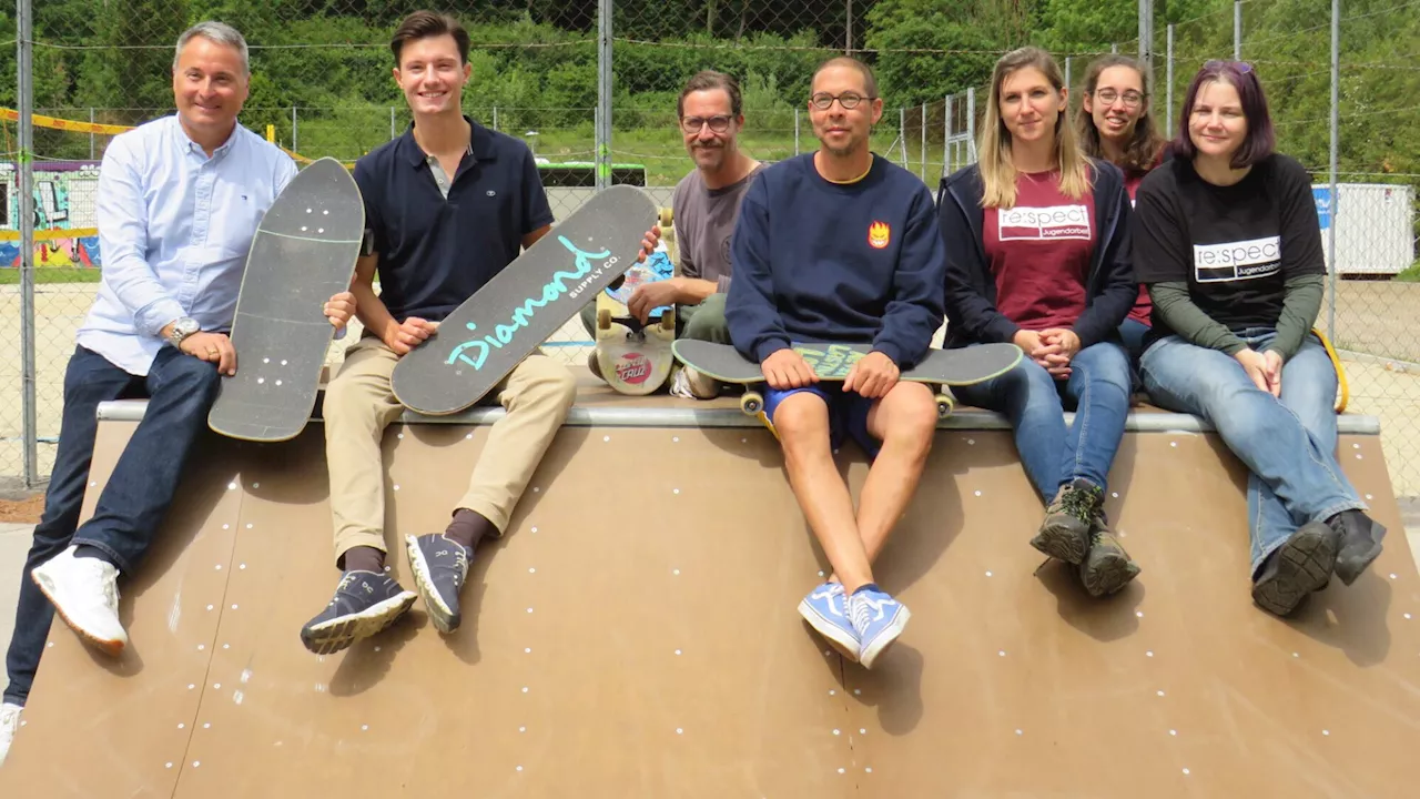 Skate-Workshop in Gablitz zur inoffiziellen Platzeröffnung