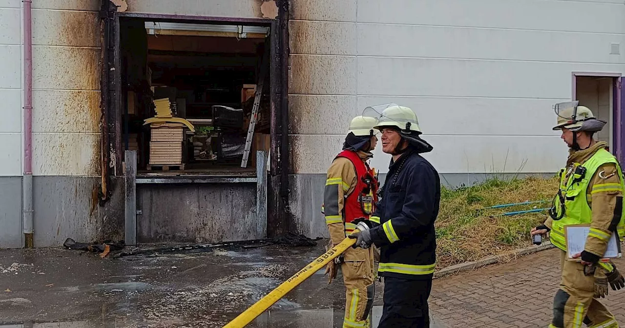 Brand bei Firma Violetta in Spenge