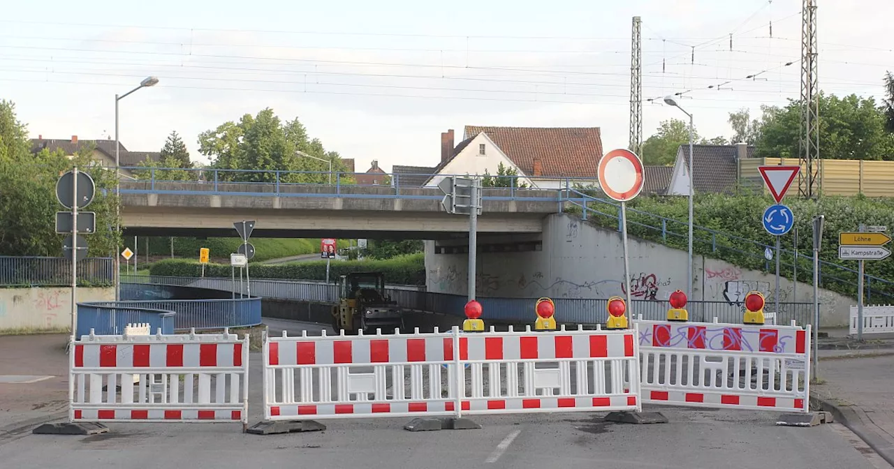 Viele Autofahrer in Löhne ignorieren Straßensperrung