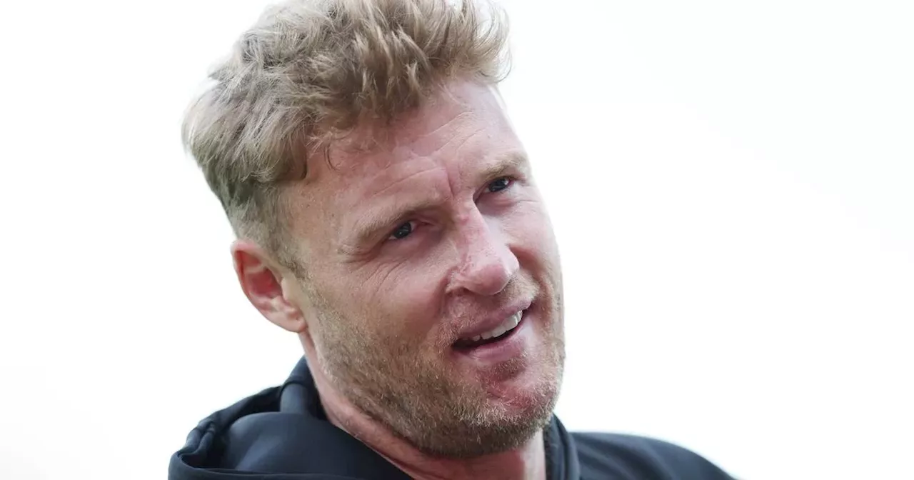 Freddie Flintoff's facial injuries seen after Top Gear horror crash