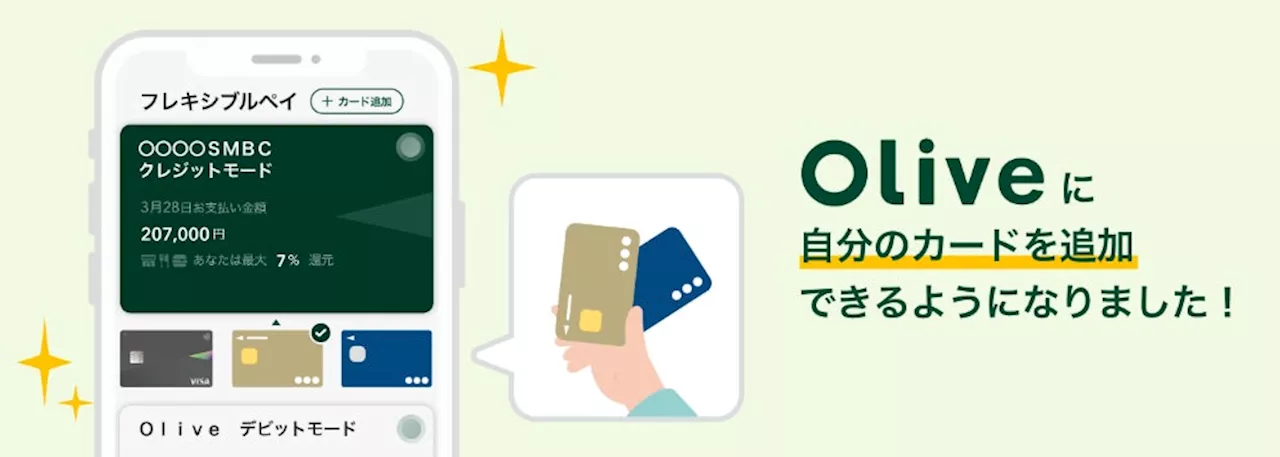 個人のお客さま向け総合金融サービス「Olive」新機能「支払いモード追加サービス」開始について