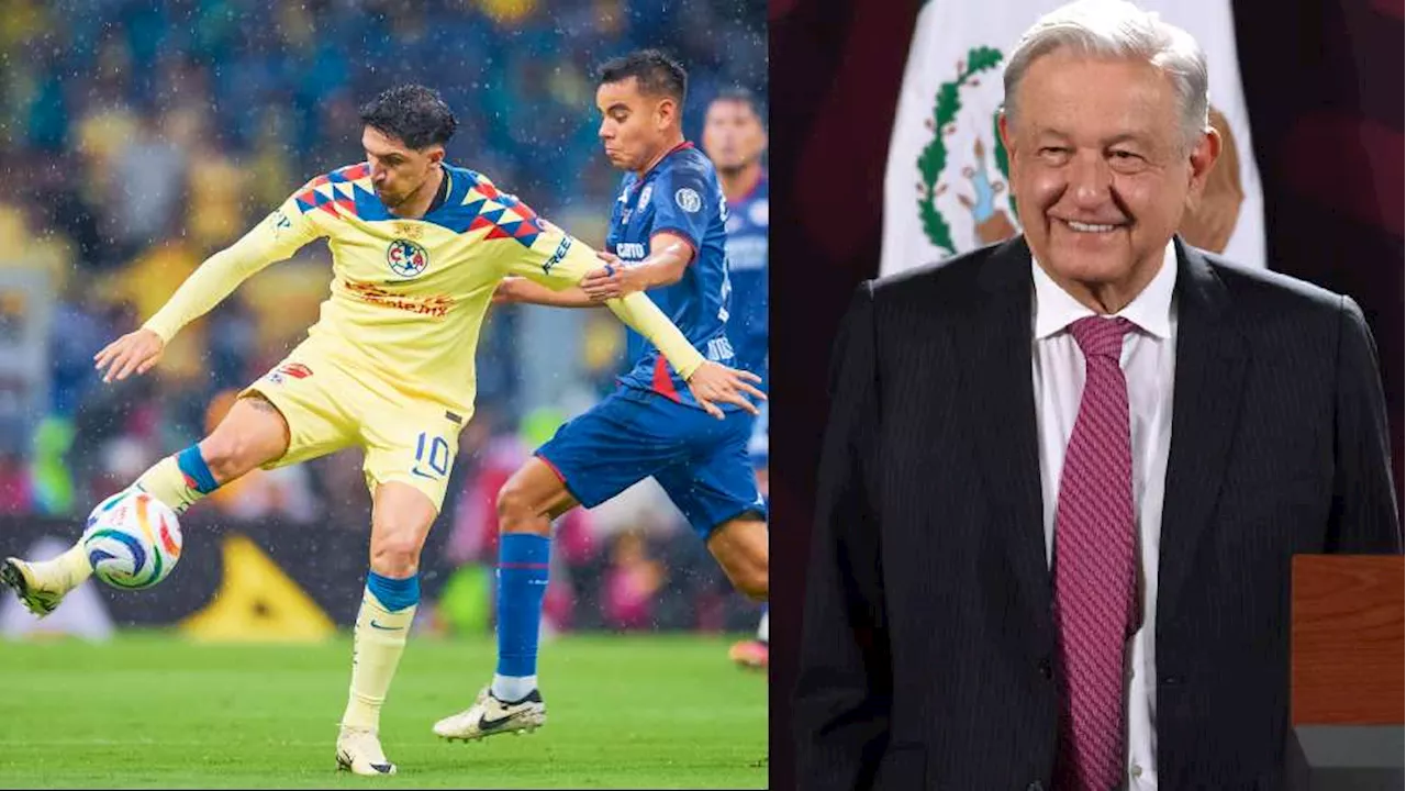 AMLO felicita a América y Cruz Azul tras la Final del Clausura 2024