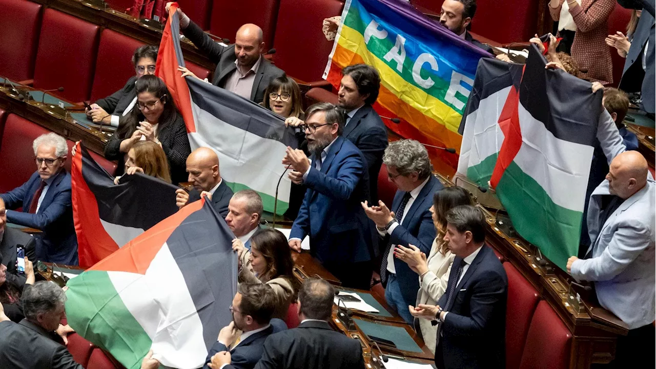 Pd-M5s-Avs in pressing su Meloni: riconoscere lo Stato di Palestina