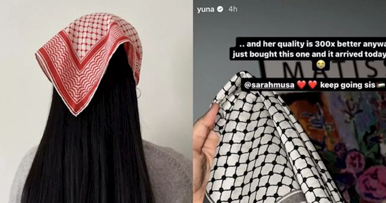 Wanita Palestin Kecewa Founder Jenama Tudung Tempatan Tiru & Jual Design Kefiyyah Miliknya