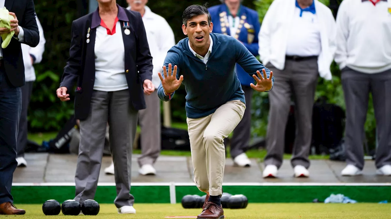 A Monster energy drink and bowling: On the general election campaign trail with Rishi Sunak