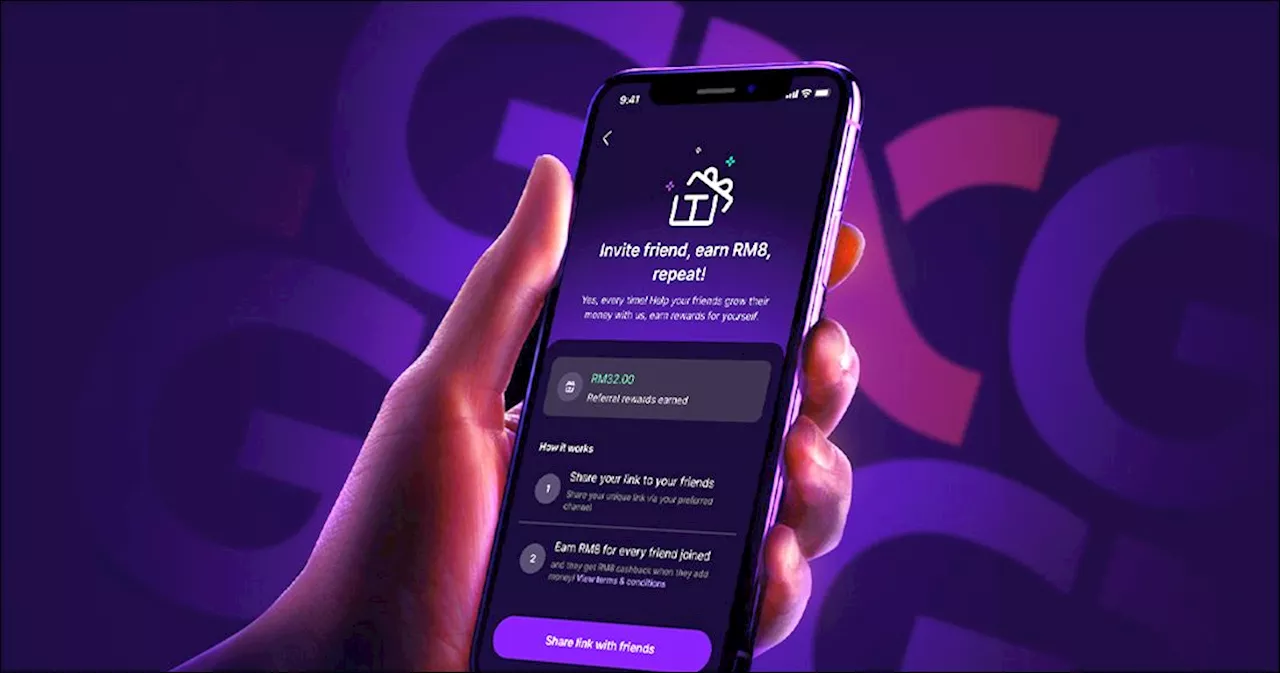GXBank: Refer a friend and get RM8 cash, top referrer gets RM10,000