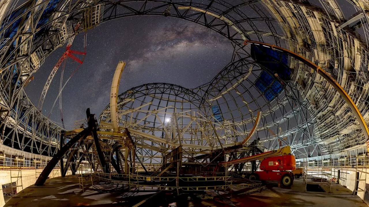 The Milky Way's heart shines over construction site of world's largest telescope