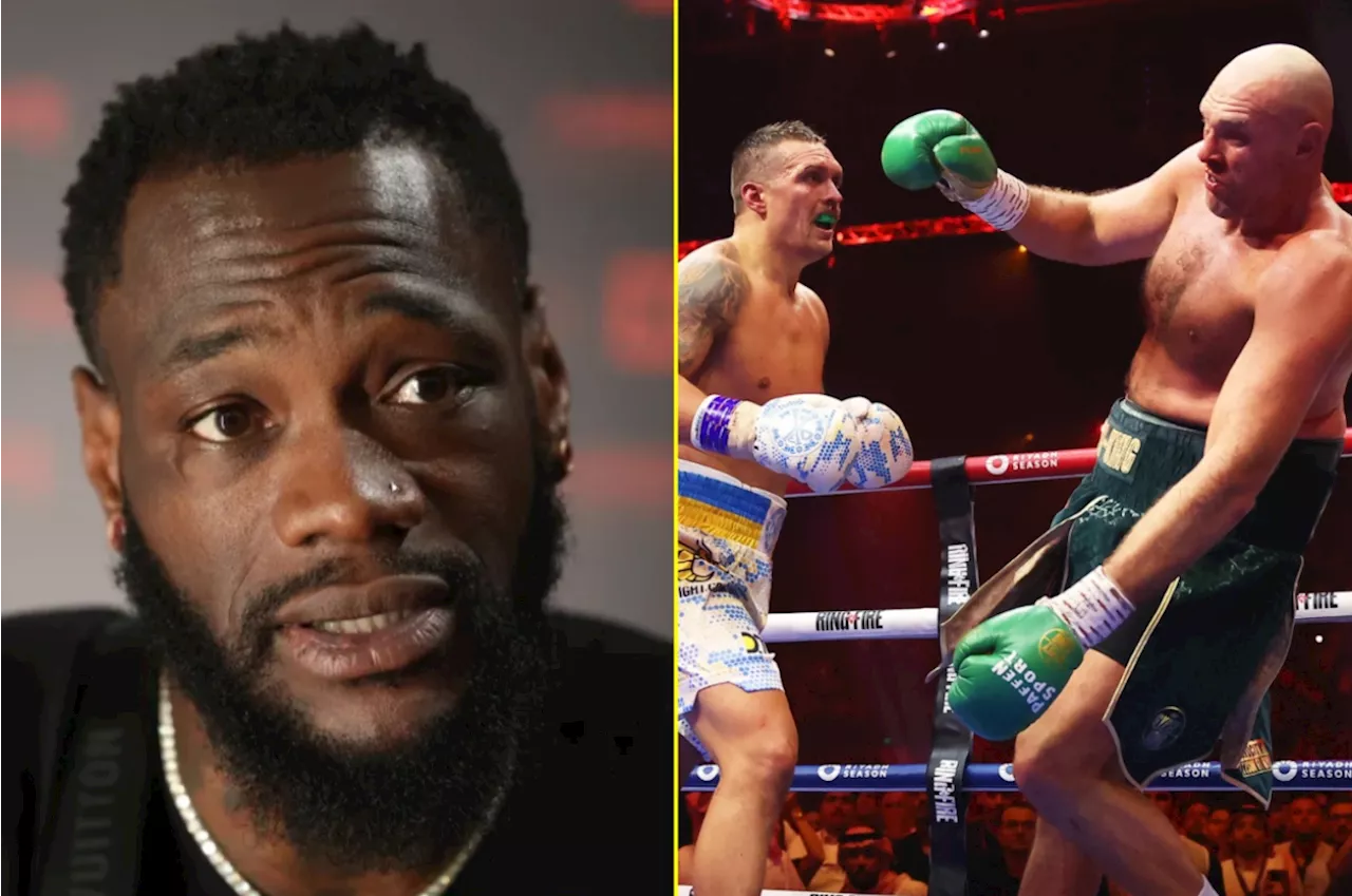 Deontay Wilder claims Oleksandr Usyk ‘was robbed’ in Tyson Fury fight and predicts rematch...