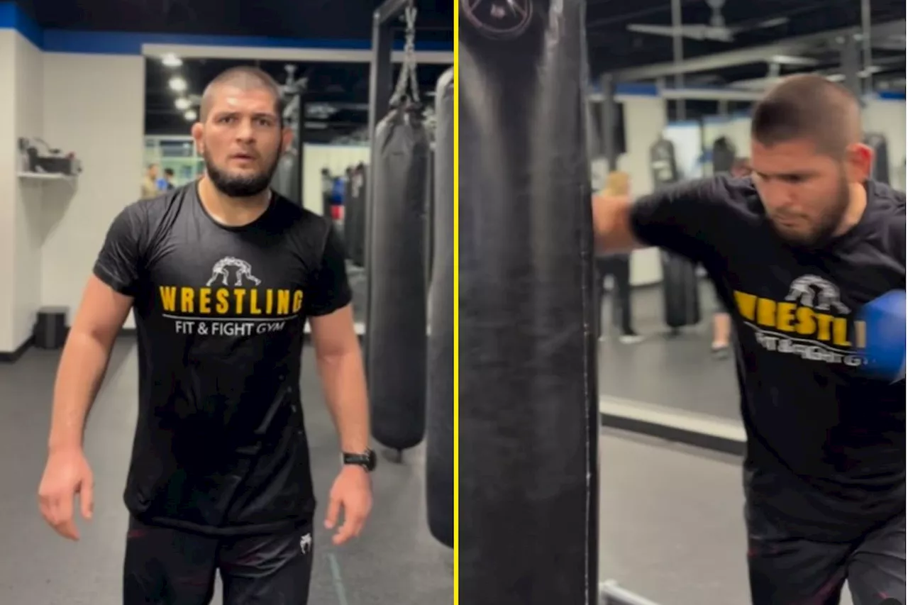 Khabib Nurmagomedov fuels UFC comeback rumours with intense training footage...