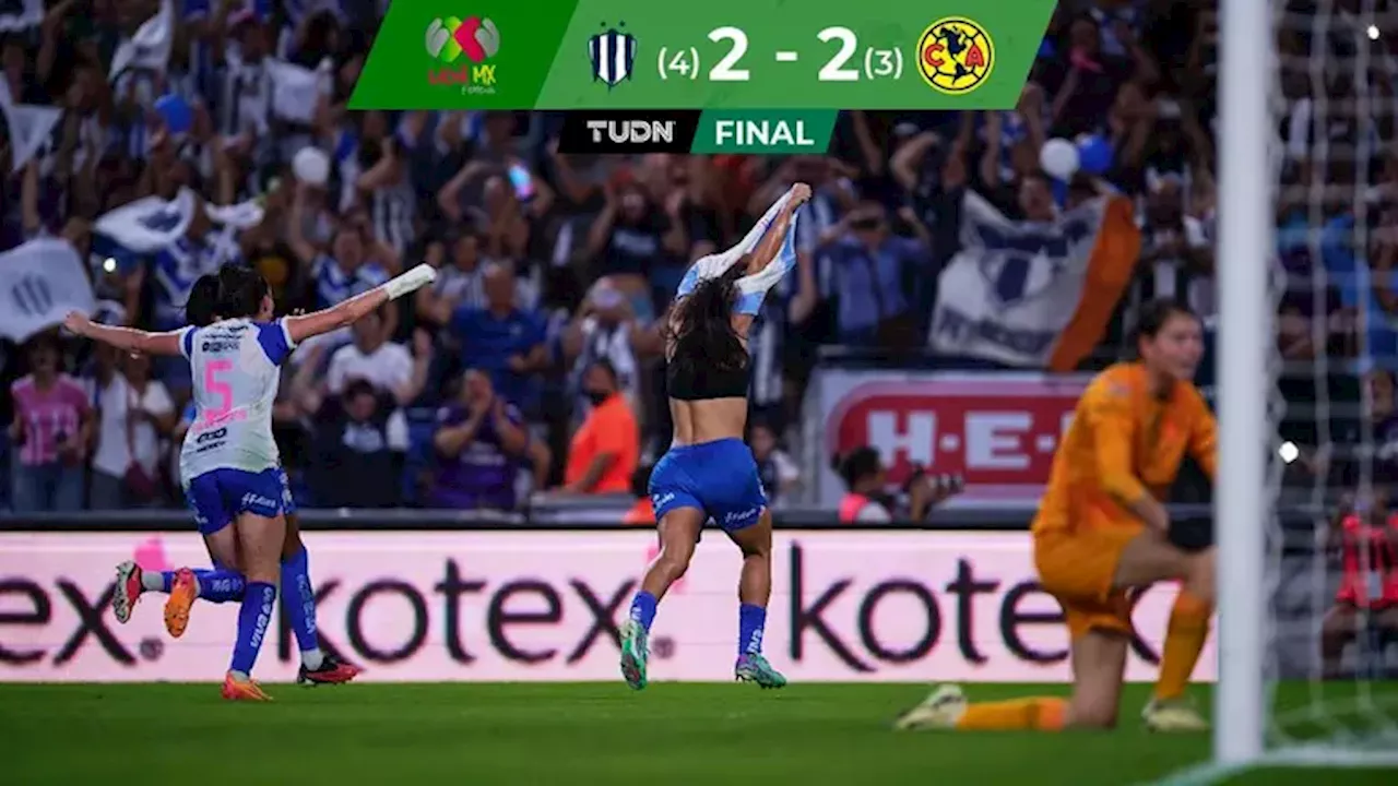 Rayadas vs. América goles resumen resultado de Final de Vuelta de Liga MX Femenil