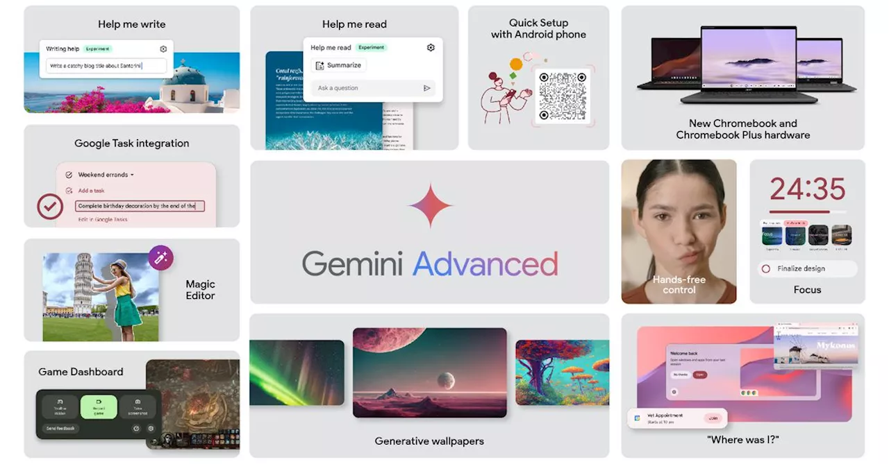 Google adds Gemini to Chromebook Plus devices