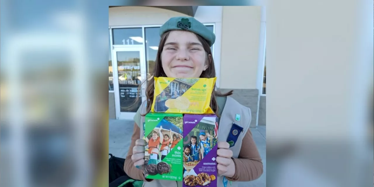 Enterprise honors Girl Scout for selling the most cookies in southern Alabama