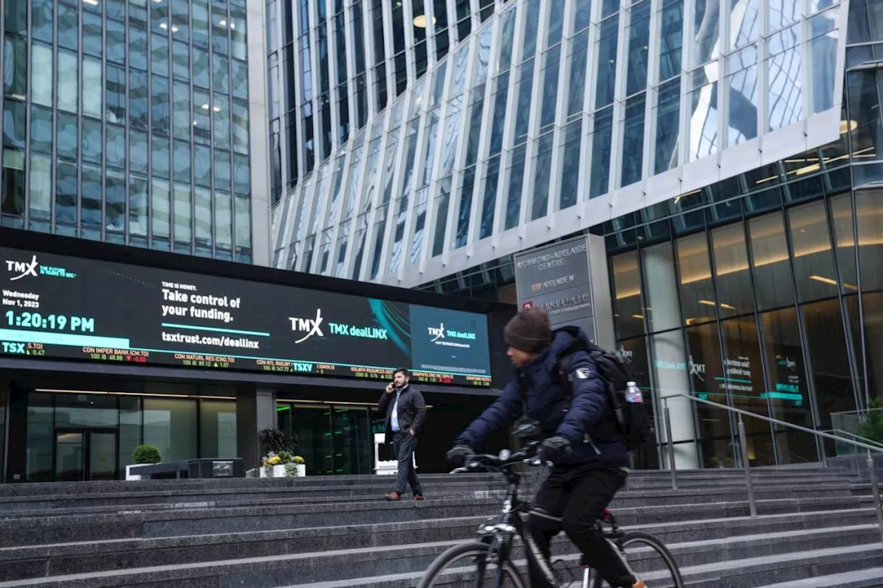 S&P/TSX composite down in late-morning trading, U.S. stock markets mixed
