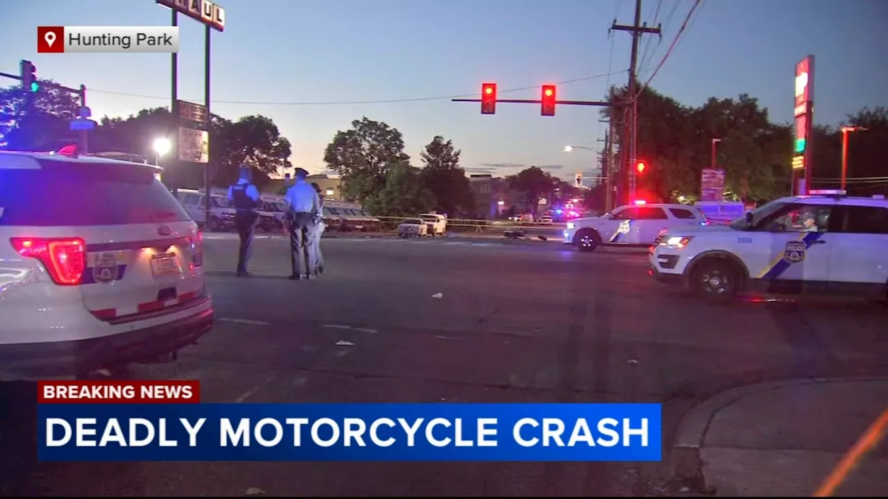 Multiple teens in custody after stolen car fatally strikes motorcyclist in Philadelphia