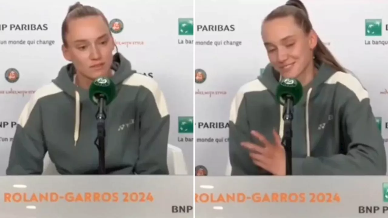 Elena Rybakina humbles tennis journalists during ‘simple’ press conference at French Open