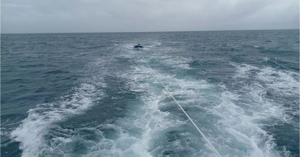 Two fishermen rescued from adrift dinghy in the Torres Strait