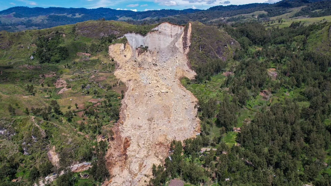 Authorities in Papua New Guinea search for safer ground for landslide survivors