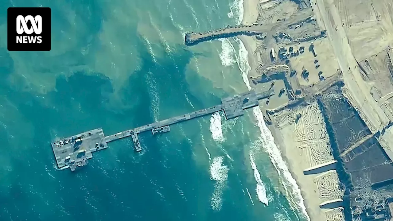 Gaza pier built to supply aid to Palestinians breaks apart two weeks after completion