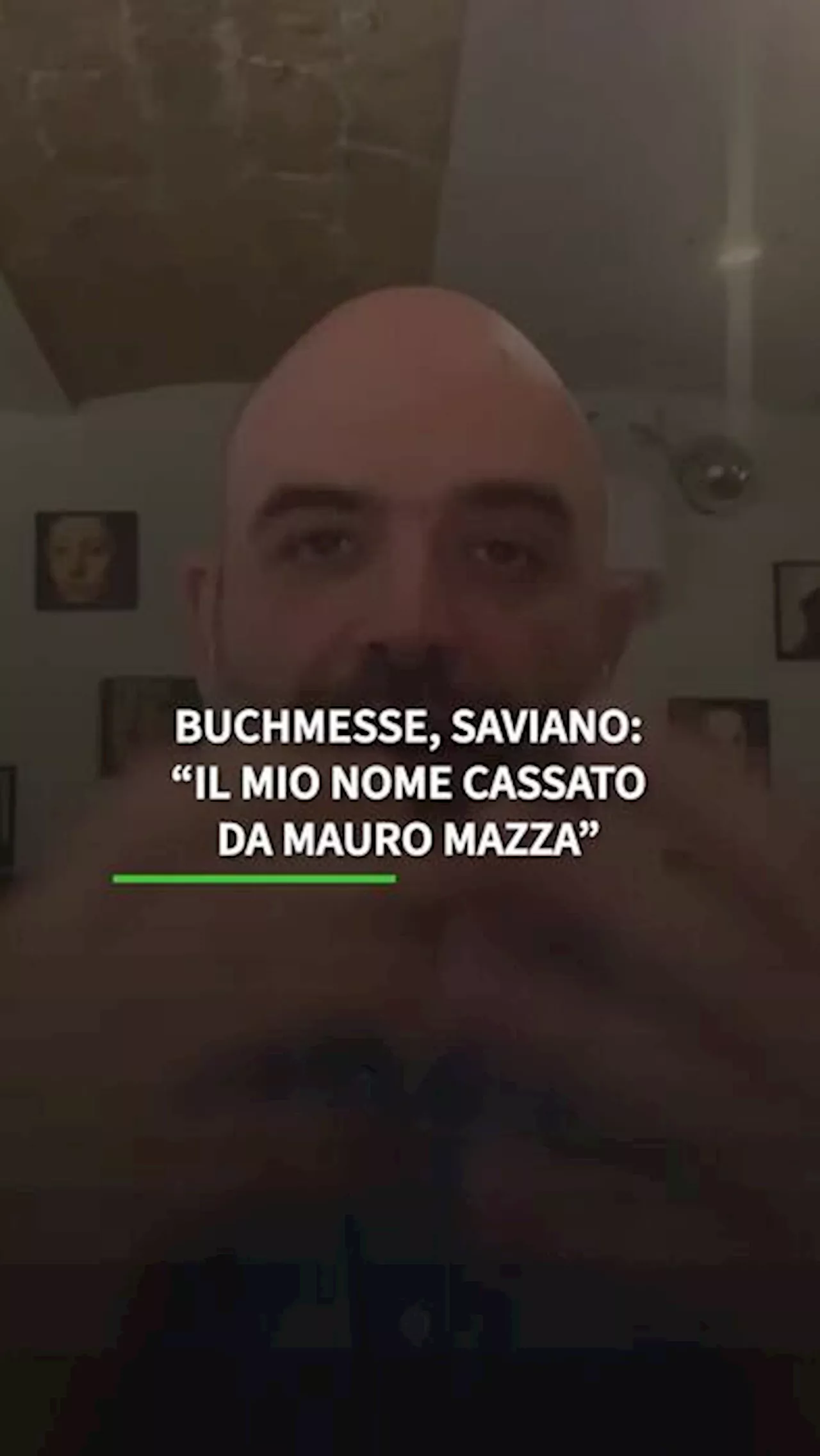 Buchmesse, Saviano: 'Il mio nome cassato da Mauro Mazza'