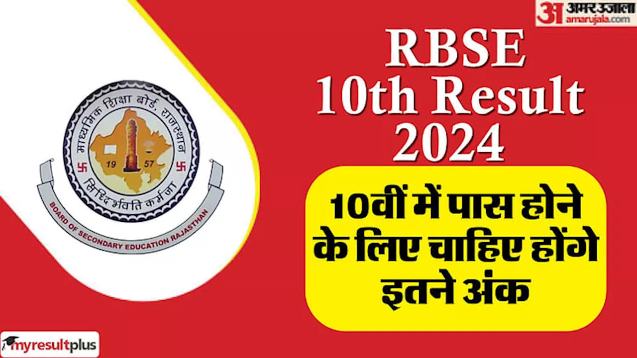 RBSE 10th Result 2024: 10वीं में पास होने के लिए चाहिए होंगे इतने अंक, इससे कम रहे तो जानिए फिर क्या होगा