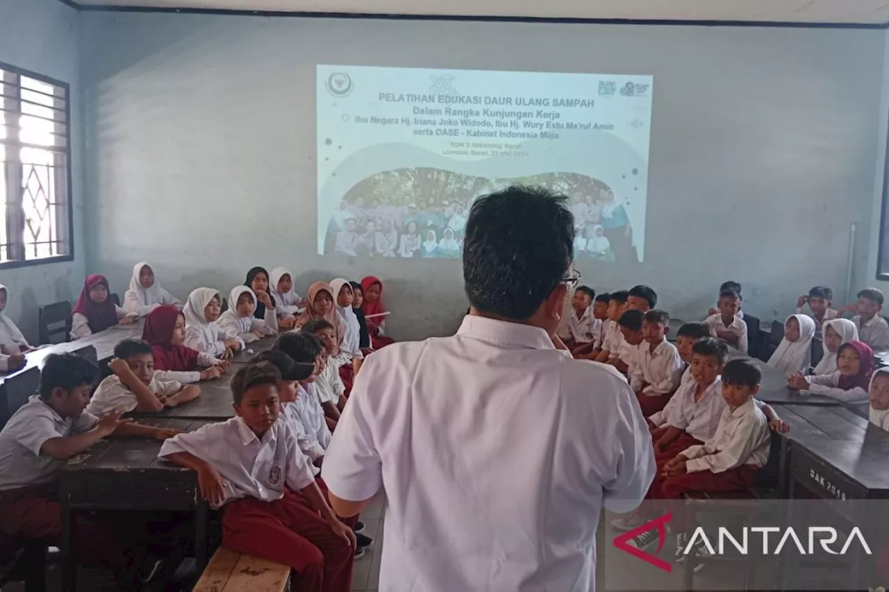 KKP edukasi siswa di NTB untuk kelola sampah plastik lewat daur ulang