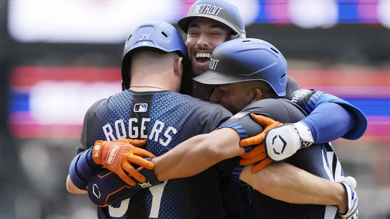 Matt Vierling's 3-run homer sends Tigers to 8-0 win over Pirates in first game of a doubleheader