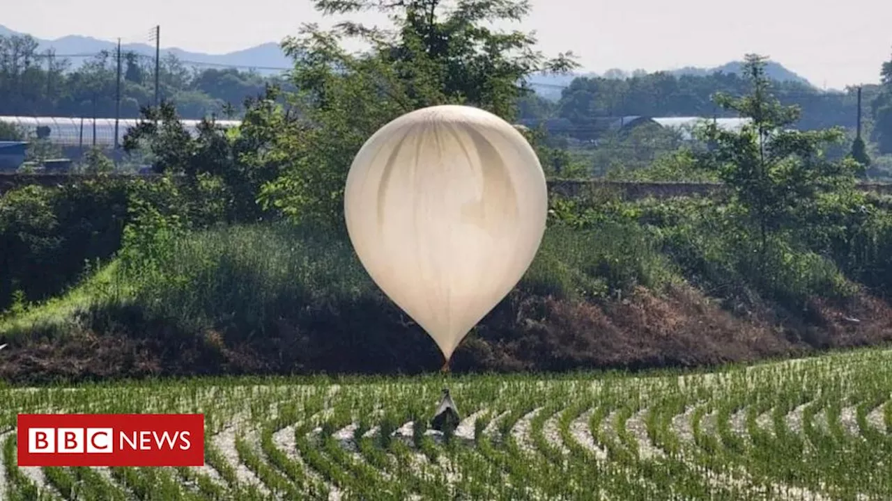 Coreia do Norte: como o país está usando balões para jogar lixo na Coreia do Sul