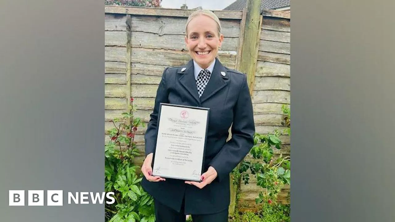 Off-duty Cambridgeshire PC gets award after saving man's life