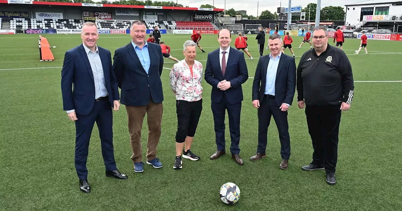 Belfast football club receive funding for new pitches as part of community fund