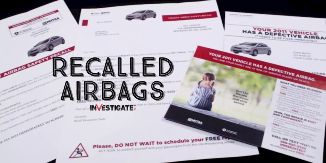 Ohio among top states with thousands of deadly Takata air bags still on the road