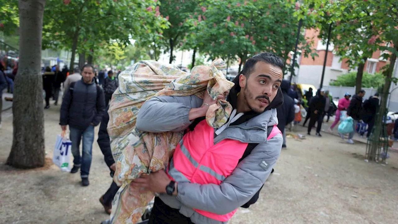 Paris: Hemlösa och papperslösa drivs bort inför sommar-OS