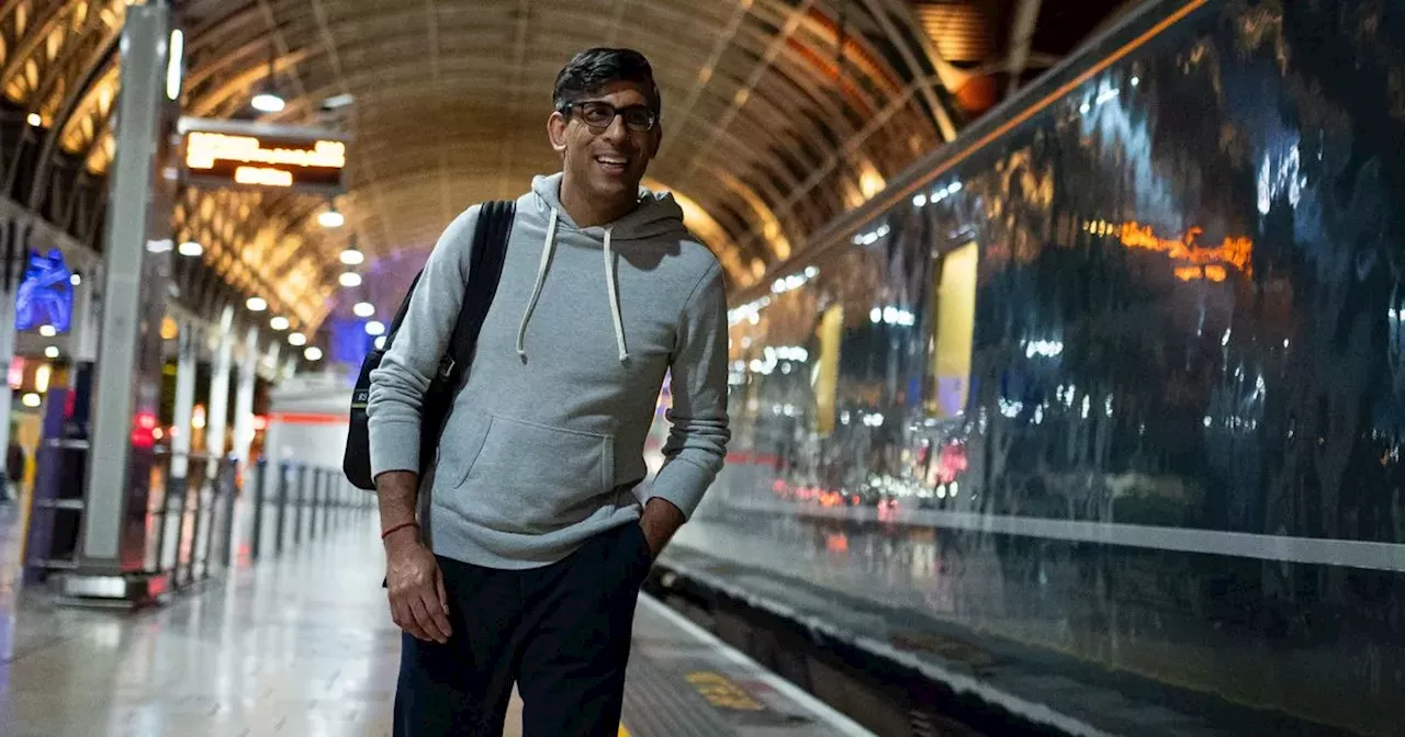 Rishi Sunak travels to one of country's poorest areas wearing £750 backpack