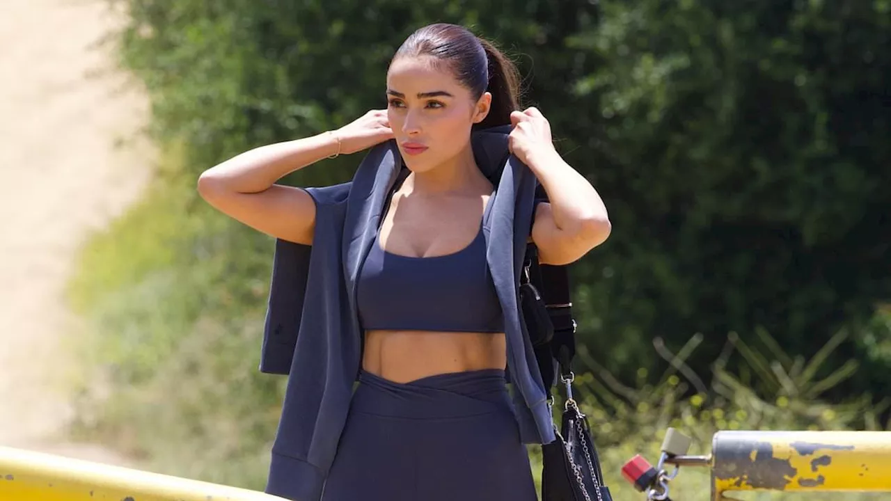 Olivia Culpo shows off her incredibly toned figure on a hike in LA ahead of her wedding to Christian...