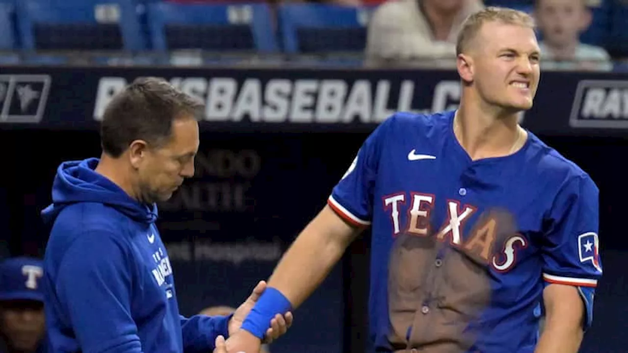 Texas Rangers 3B Josh Jung takes step in rehab from wrist surgery