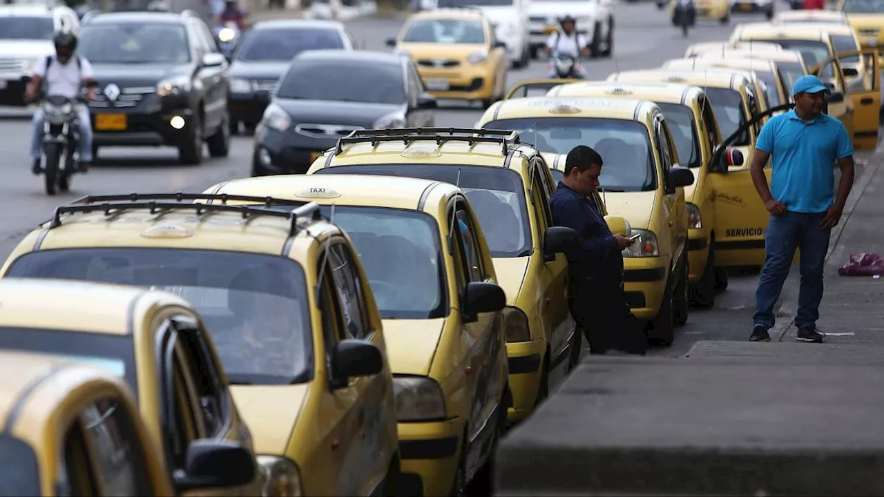 Protesta de taxistas en Medellín y el Valle de Aburrá: estos son los recorridos y horarios