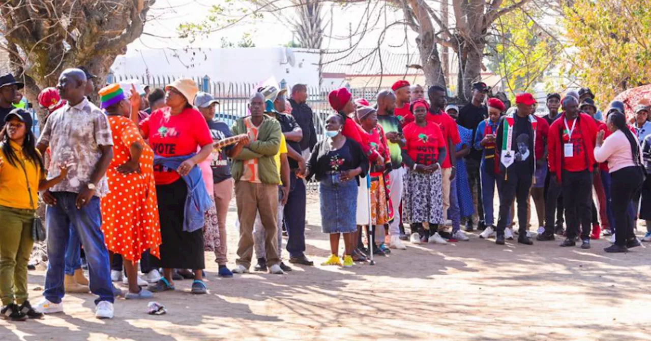 Tensions rise at Seshego voting station as EFF's Malema and ANC's Buthane queue together