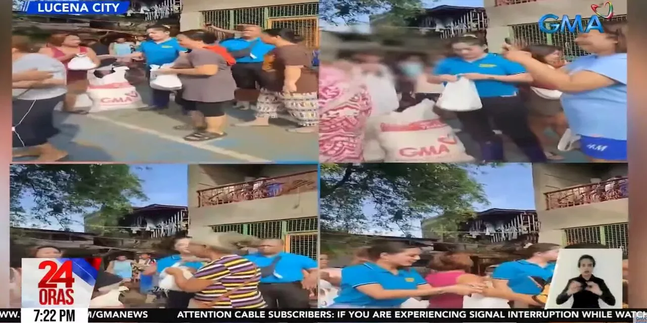 Over 4,000 individuals hit by Typhoon Aghon in Lucena receive food packs from GMA Kapuso Foundation