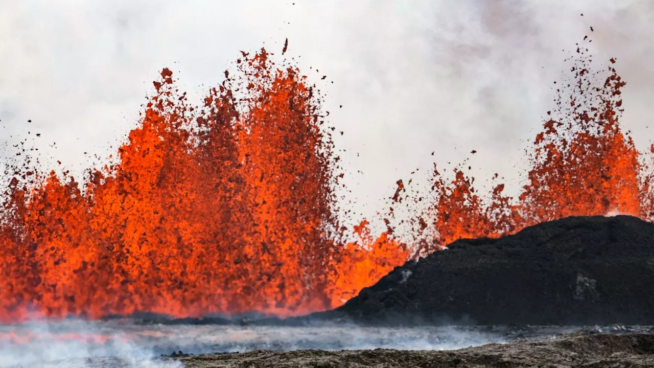 Iceland volcano erupts for fifth time since December spewing lava into the sky