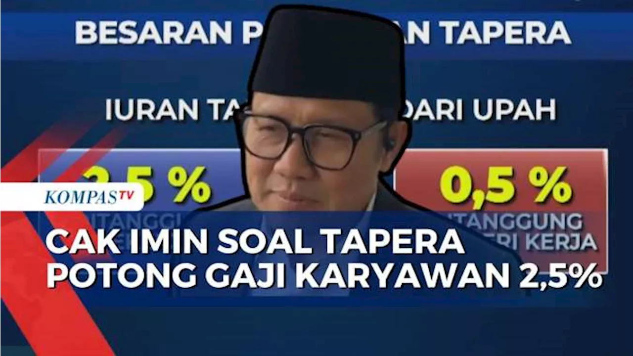 Soal Polemik Tapera, Cak Imin Sebut DPR Bakal Panggil BP Tapera, Buruh dan Pemerintah