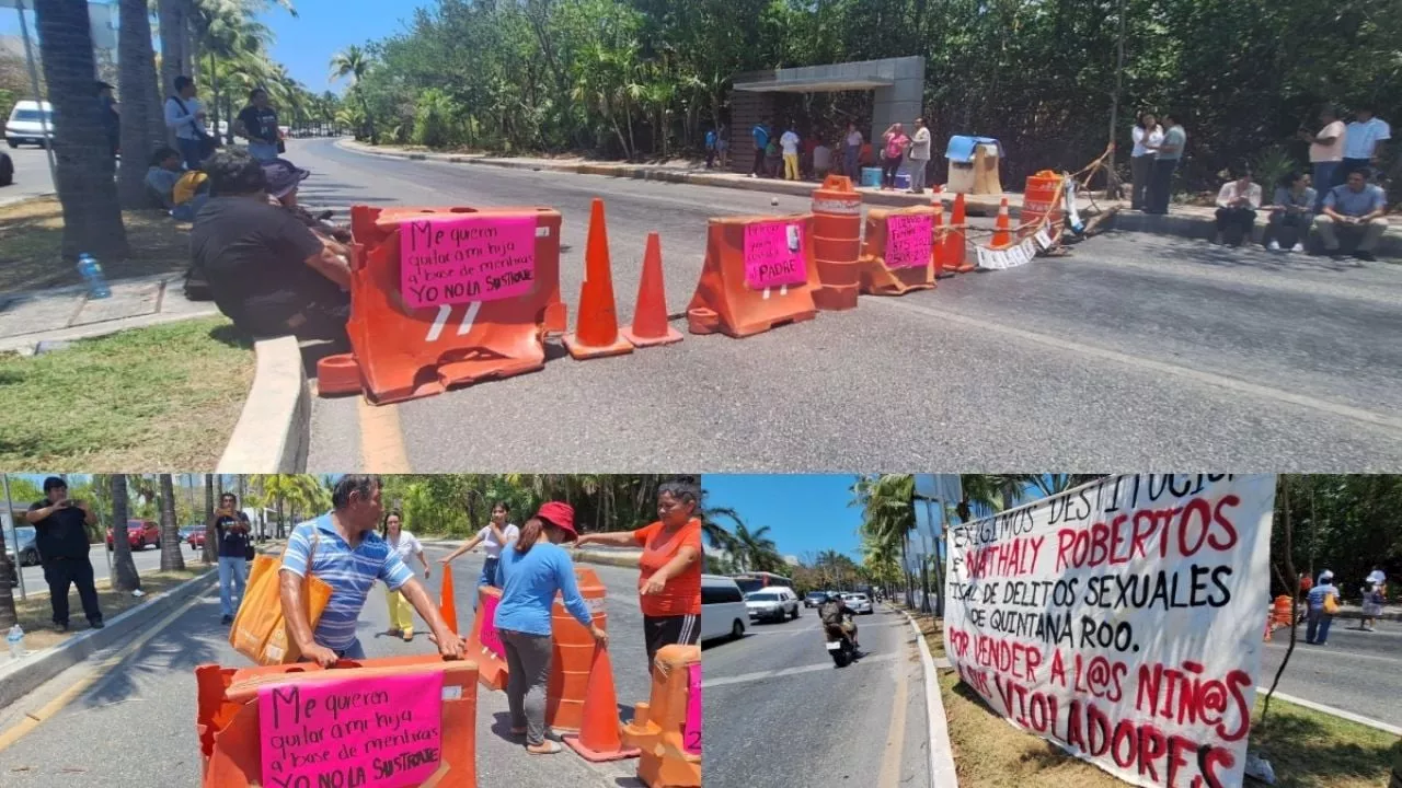 Madres Buscadoras paralizan Cancún, bloqueos afectan zona turística